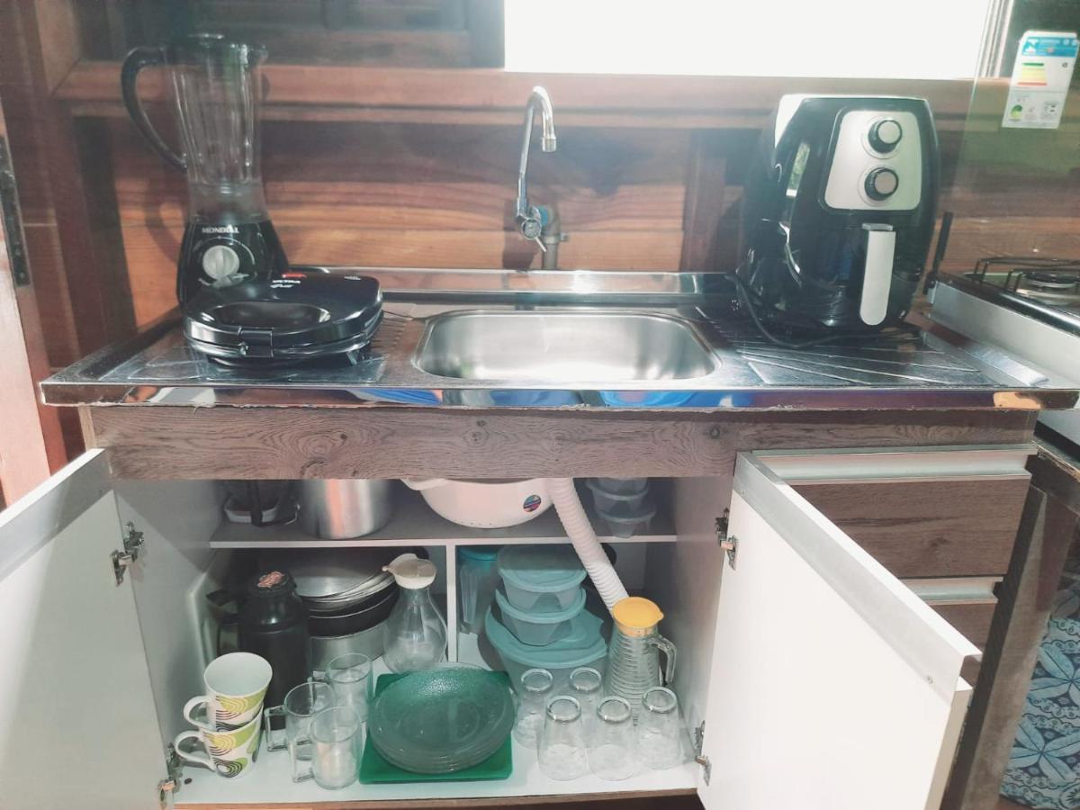 827 Chale Pe Na Areia, Completo Na Praia Do Estaleiro Em Ubatuba - 1 Dormitorio, 1 Banheiro, 1 Vaga De Garagem Exterior photo